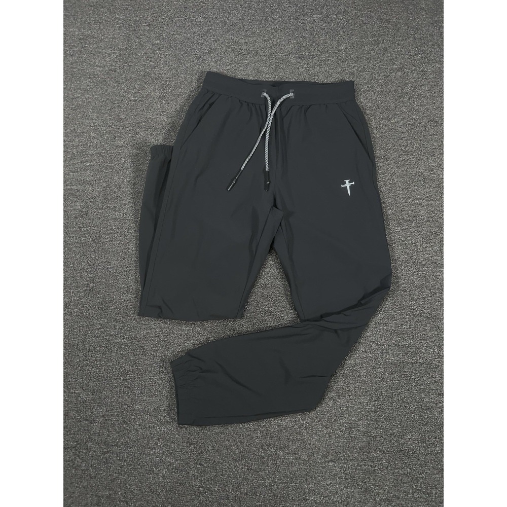 Three Nails Vapor Lite Joggers Mens Medium Black Performance Stretch Lightweight